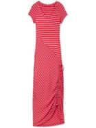 Athleta Womens Dusky Shark Bite Dress Size S - Watermelon Heather/ Blush Pink Heather