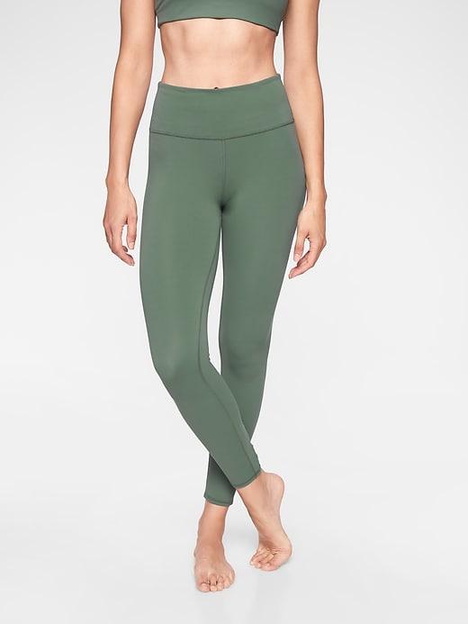 Athleta Womens Savasana Macrame 7/8 Tight Maritime Pine Size L