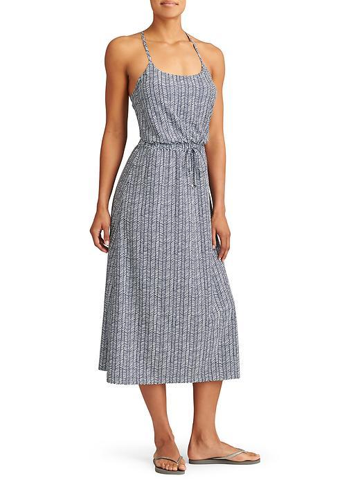 Athleta Womens Ariel Novella Dress Size 0 - Fog Grey/ Navy