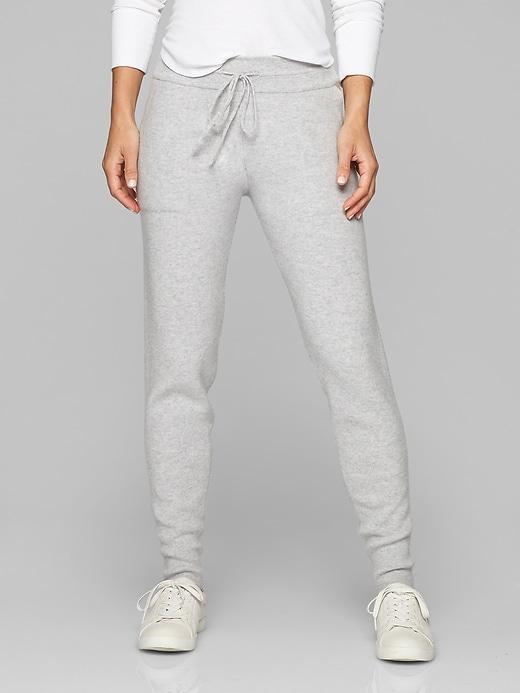 Athleta Womens Cashmere Sweatpant Light Grey Heather Size Xl