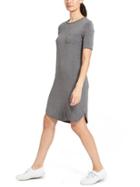 Athleta Womens Teeing Around Dress Grey Heather Size M