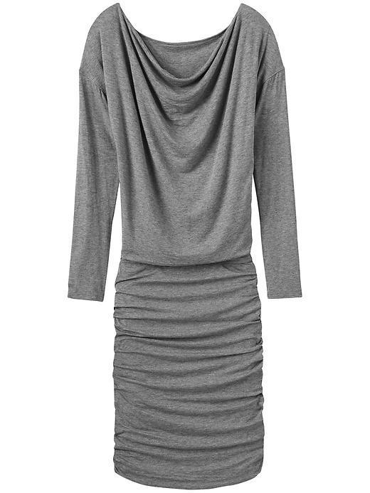 Athleta Solstice Cowl Dress - Grey Heather