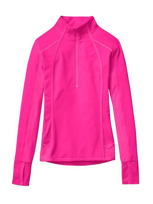 Athleta Womens Plush Tech Half Zip 3.0 Size L Tall - Brilliant Magenta