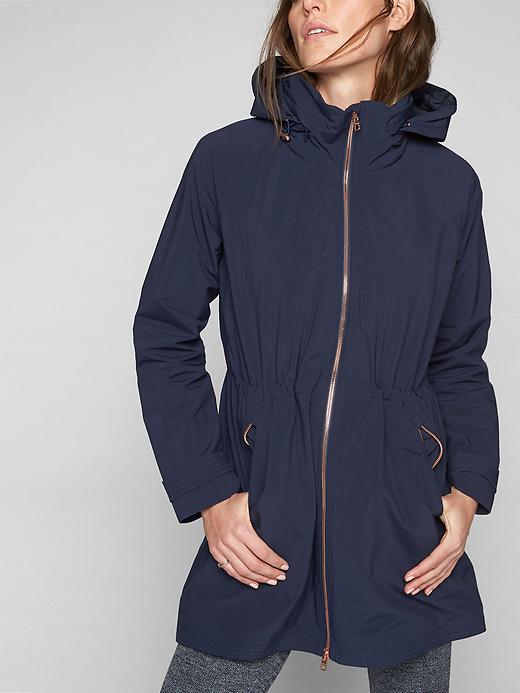 Athleta Womens Misty Jacket Size 1x Plus - Navy