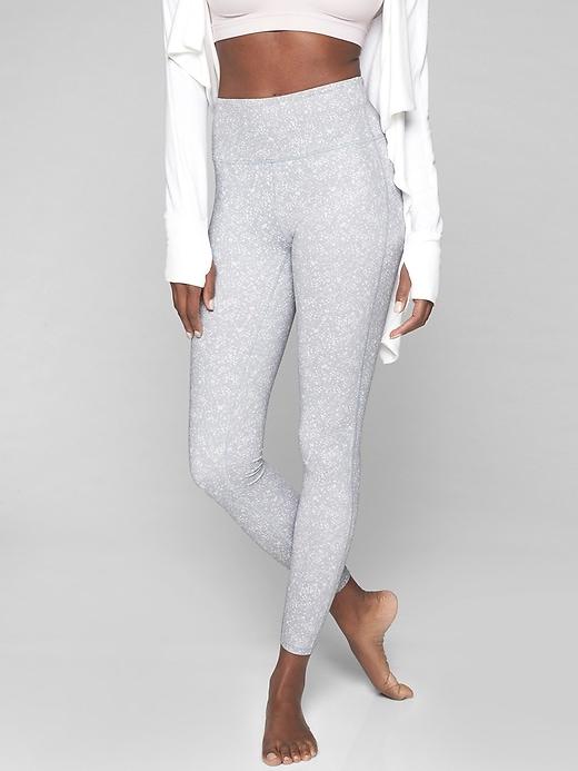 Athleta Womens High Rise Primrose Chaturanga Tight Gathering Storm Size S