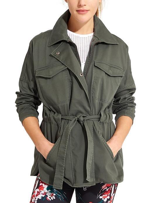 Athleta Womens Greenwich Jacket Jasper Green Size Xs