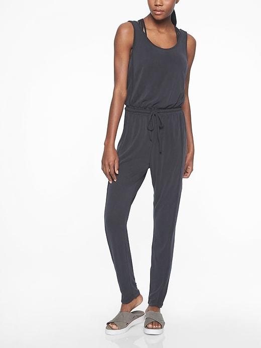 Athleta Womens Serenity Jumpsuit Black Size M