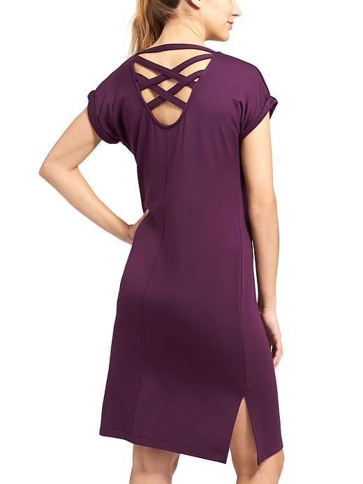 Athleta Womens Crossback Sweatshirt Dress Wild Bloom Size S