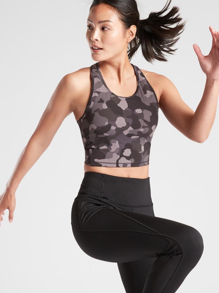 Lightning Camo Crop Tank In Supersonic