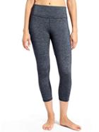 Athleta Womens High Rise Quest Chaturanga Capri Size L Tall - Iron Blue