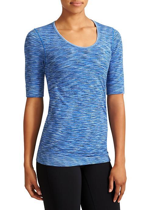 Athleta Womens Radiance Tee Space Dye Size L - Navy Space Dye