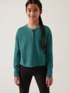 Athleta Girl Settle In Waffle Sweatshirt