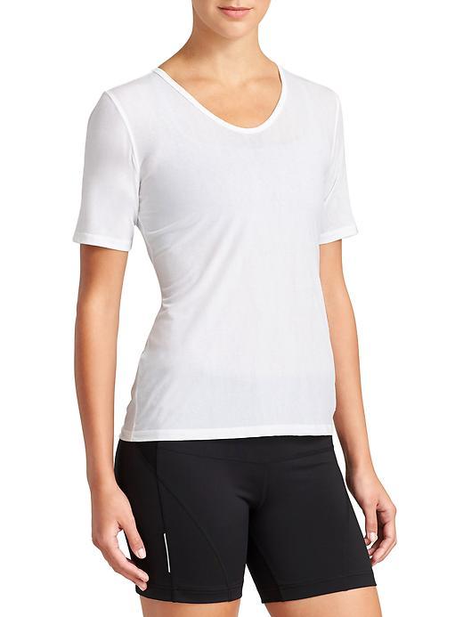Athleta Womens Crunch 2 Tee Size Xs - Bright White