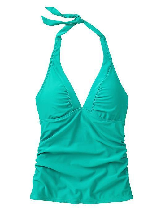 Athleta Womens Shirrendipity Halter Tankini Size Xs - Catalina Green