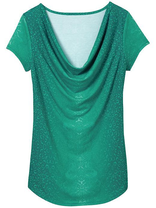 Athleta Womens Costa Cowl Size Xl - Deep Turquoise Wildhorse