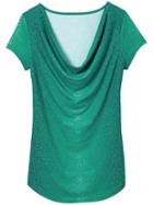 Athleta Womens Costa Cowl Size Xl - Deep Turquoise Wildhorse