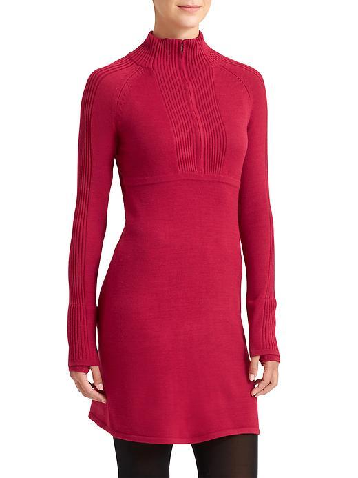 Athleta Womens Olympia Sweater Dress Size L Tall - Claret