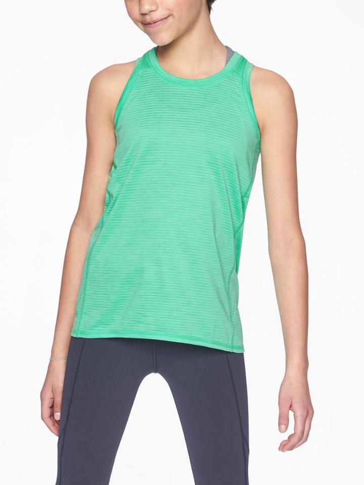 Athleta Girl Shadow Stripe Power Of Chi Tank