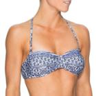 Athleta Bells Beach Bandeau Bikini - Wildflower Blue