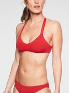 Athleta Womens Sporty Strappy Back Bikini Radiant Red Size S