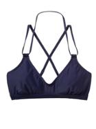 Athleta Womens Scoop Bikini Size L - Dress Blue