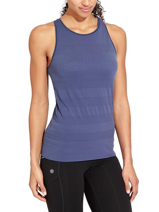 Athleta Womens Pebble Stripe Tank Size S - Iron Blue