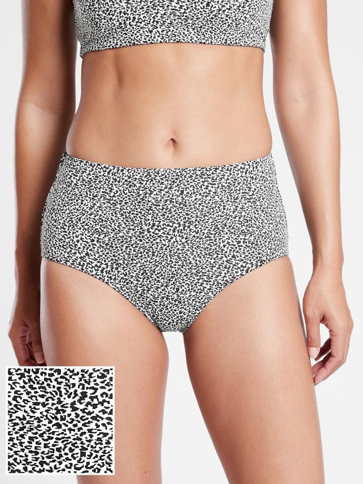 High Waist Jacquard Bikini Bottom