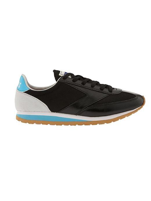 Athleta Womens Varsity Vanguard Shoe By Brooks Black/microchip/blue Atoll/white Size 6.5