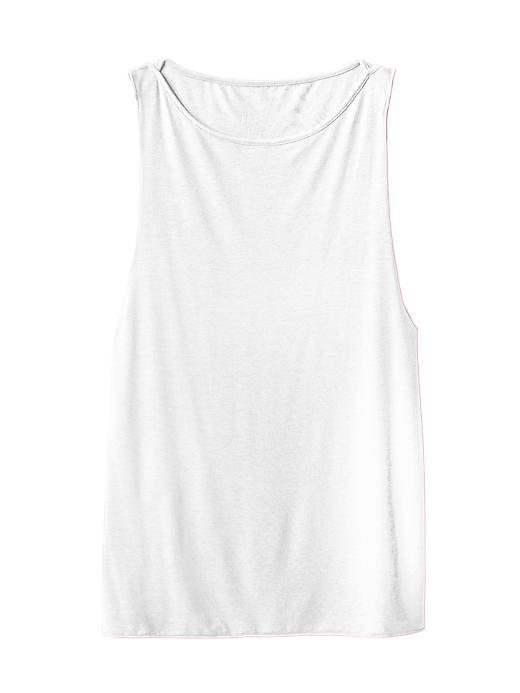 Athleta Womens Essence Low Arm Tank Size L - Bright White