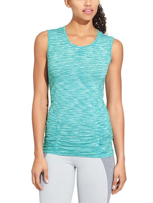 Athleta Womens Space Block Fastest Track Muscle Tank Size L - Reef History Of Time Space Dye