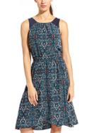 Athleta Womens Printed Martinique Dress Size L - Smooth Sailing