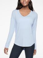 Athleta Womens Cloudlight Relaxed Top Zen Blue Size Xxs