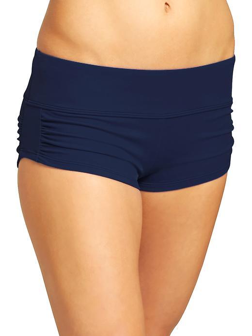 Athleta Womens Shirred Short Size M - Dress Blue