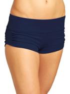 Athleta Womens Shirred Short Size M - Dress Blue