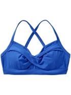 Athleta Womens Twister Bikini Size 32b/c - Caspian Blue