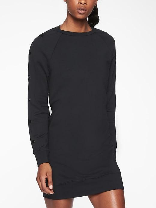 Athleta Womens Snappy Dress Black Size M
