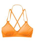 Athleta Womens Scoop Bikini Size M - Orange Sherbet