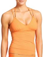 Athleta Womens Scoop Tankini Size M Tall - Orange Sherbet