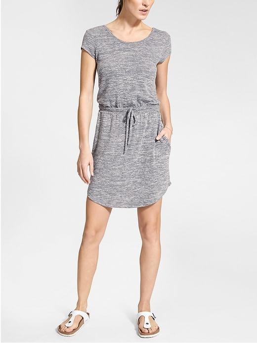 Athleta Womens Pose Dress Short Grey Marl Size L