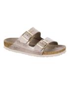 Athleta Womens Arizona Sandal By Birkenstock Washed Metallic Rose Size 37