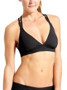 Athleta Womens Cross Strap Bikini Size L - Black