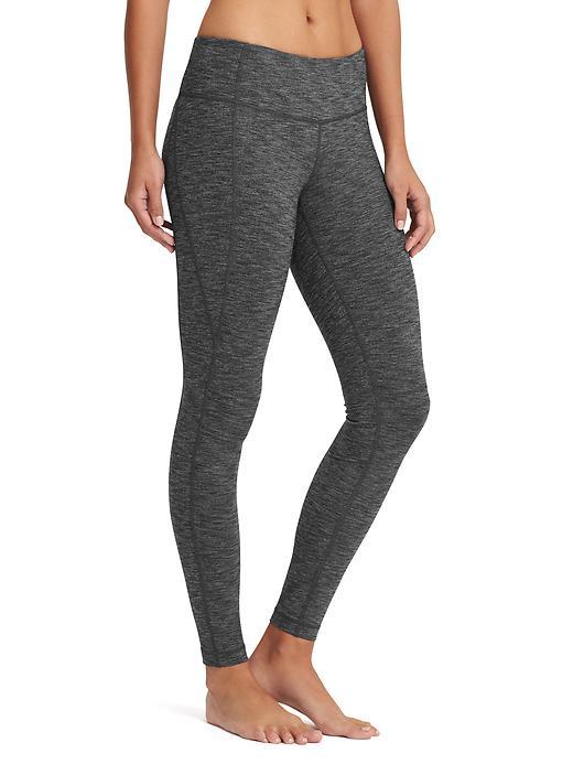 Athleta Womens Revelation Tight Size L Tall - Black Heather