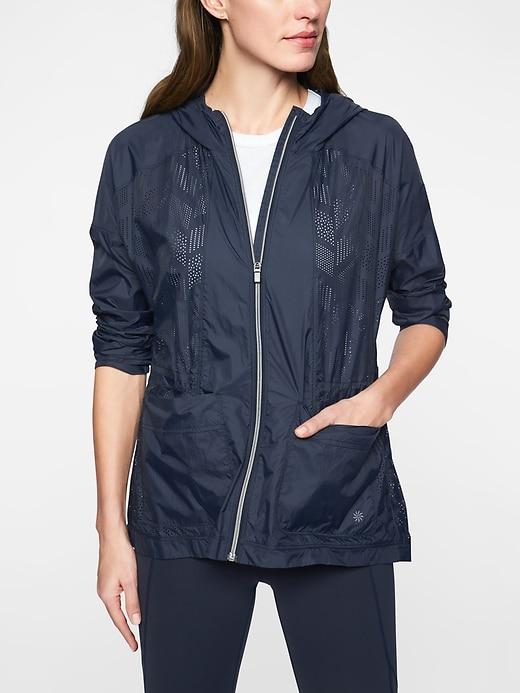 Athleta Womens Passport Jacket Navy Size S