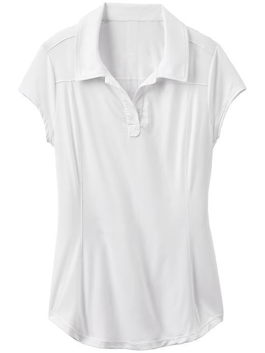 Athleta Womens Swing Time Polo Size 1x Plus - White