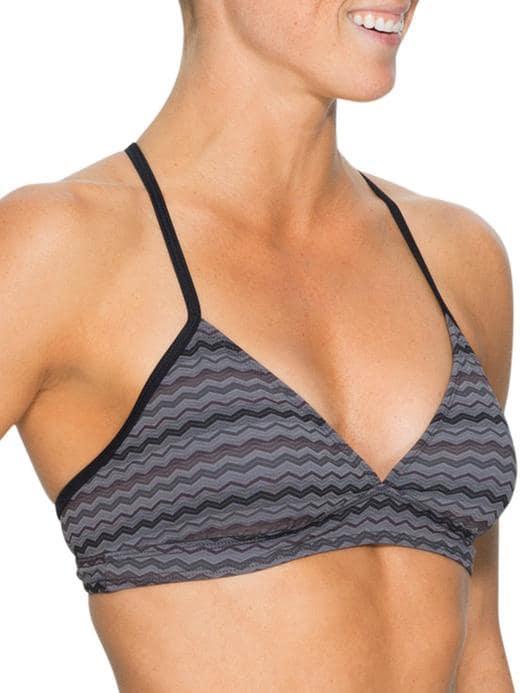 Athleta Womens Ripple Bikini Black Size L