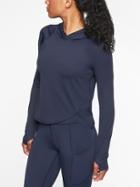 Athleta Womens Sunlover Upf Criss Cross Hoodie Navy Size M