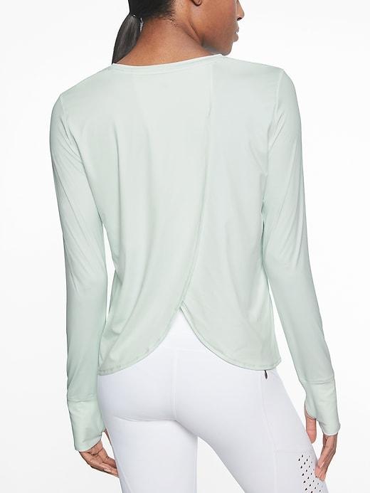 Athleta Womens Sunlover Upf Tulip Back Top Spring Mint Size M
