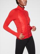 Athleta Womens Insulated Flurry Jacket Radiant Red Size Xs