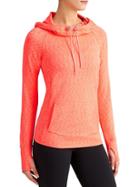 Athleta Womens Tranquility Hoodie Space Dye Size 1x Plus - Ember Orange Space Dye