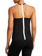 Athleta Womens Uppercut Tank Size M - Black Heather/bright White